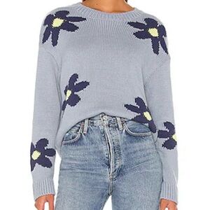 Rails Blue and Yellow Floral Sweater